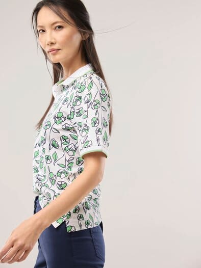 Extraglatt Polo Blume Salbei