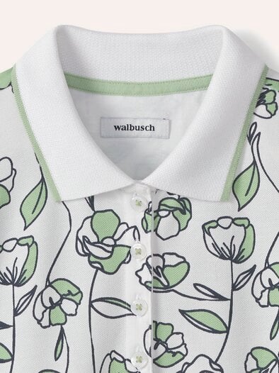 Extraglatt Polo Blume Salbei