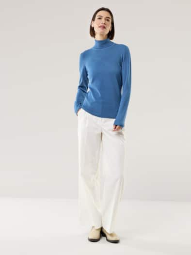 Viskose Rolli Hautschmeichler Rauchblau