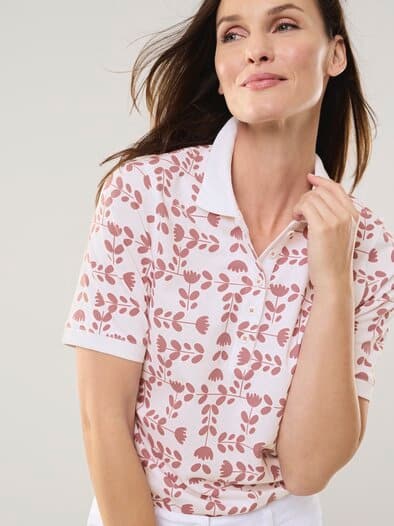 Poloshirt Frischekick Tulpenspiel Rosenholz