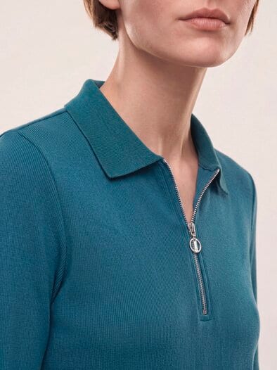 Rippenpolo Zip&Go Dunkelpetrol