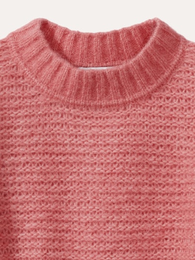 KERO Alpaka-Pullover Rosenholz