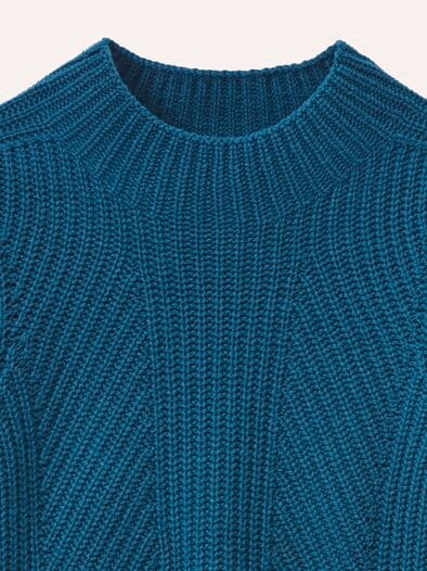 Cashmino Pullover Nahtlos Dunkelpetrol