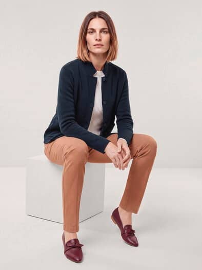 Milano Strickjacke Nachtblau