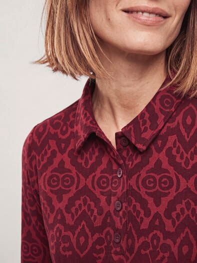Thermo Winterpolo Druck Merlot