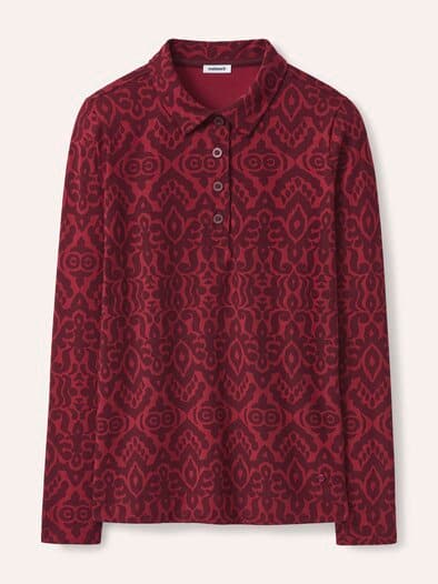 Thermo Winterpolo Druck Merlot