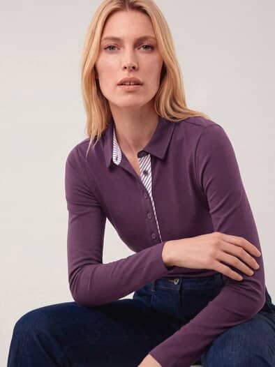 Poloshirt aus Baumwolle Cassis