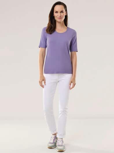 Viskose-Shirt Flieder