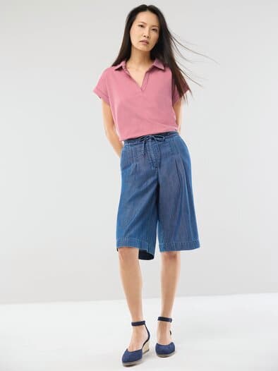 Poloshirt Edelmodal Rosenholz