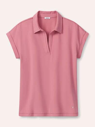 Poloshirt Edelmodal Rosenholz