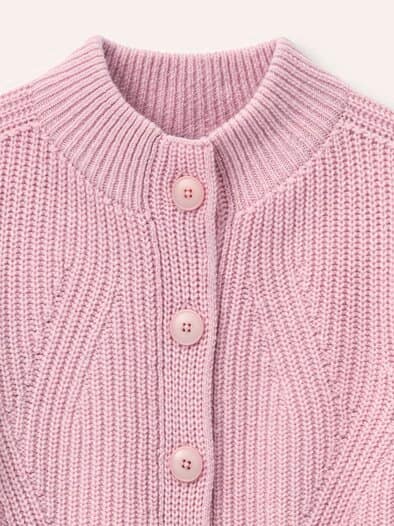 Cashmino Strickjacke Nahtlos Altrosa
