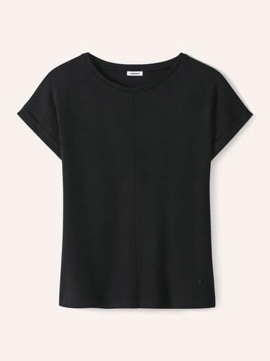 Kimonoshirt Leinenmix Schwarz