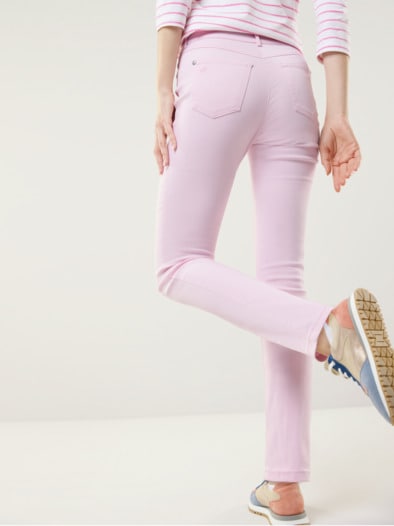 Extraglatt Baumwollhose Zartrosa