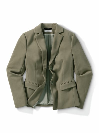 Pique Strukturblazer Khaki