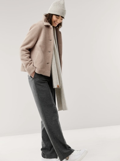 Kuscheljacke Creme