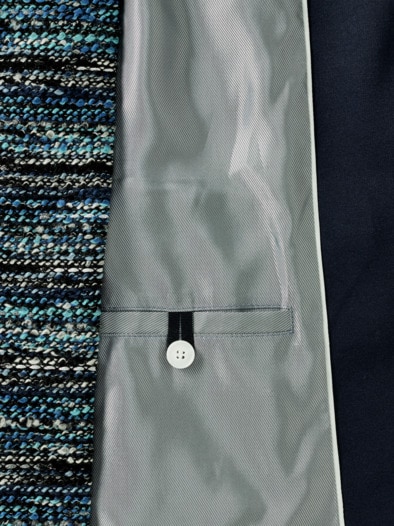 Boucleblazer Denimlook blau