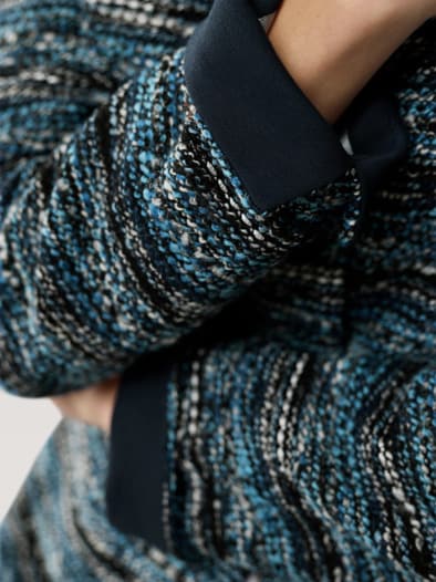 Boucleblazer Denimlook blau
