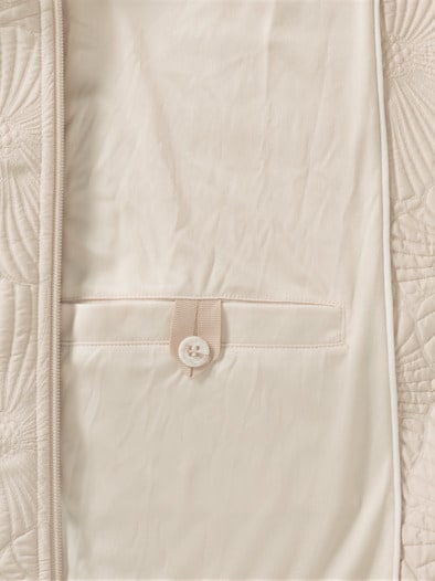 Strukturblouson Creme