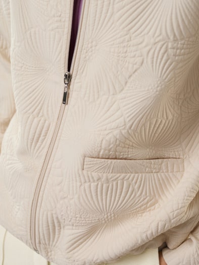 Strukturblouson Creme