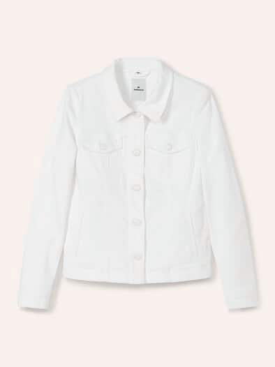 Jeansjacke Weiß