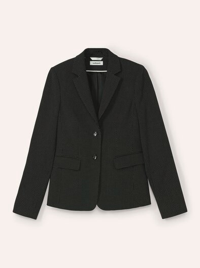 Reversblazer Dots Schwarz/Weiß