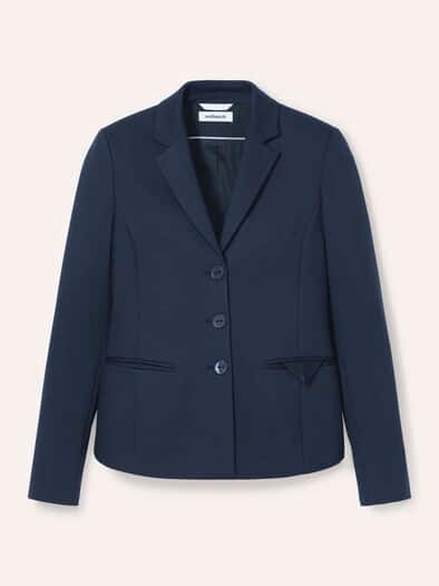 Blazer aus festem Jersey Nachtblau