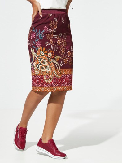 Jerseyrock Paisleybordüre Jerseyrock Paisleybordüre