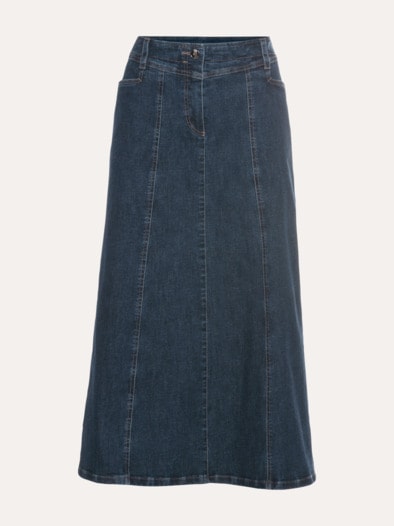 Powerstretch Jeansrock Dark Blue