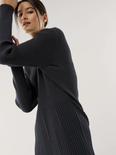 Strickkleid Hautschmeichler Schwarz