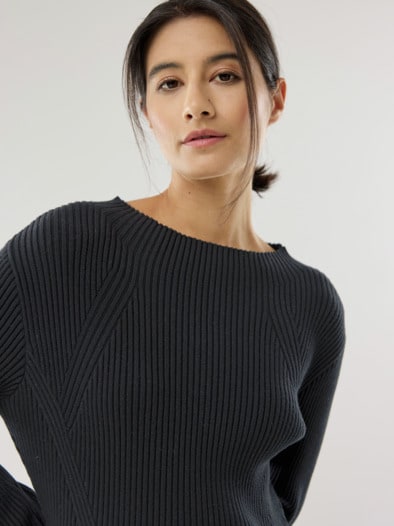 Strickkleid Hautschmeichler Schwarz