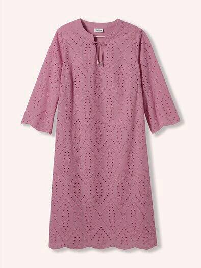 Kleid Lochstickerei Nelke