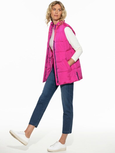 Thermo-Steppweste Fuchsia