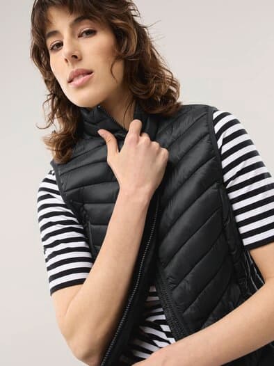 Steppweste Schwarz