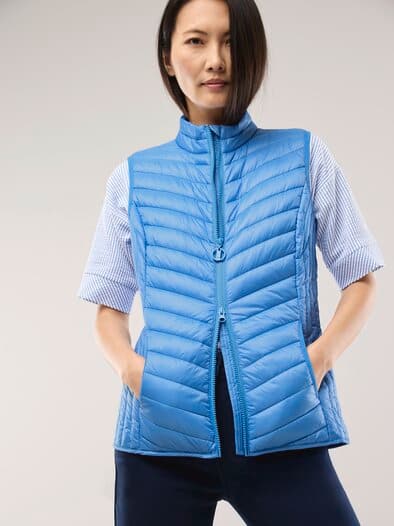 Steppweste Meerblau