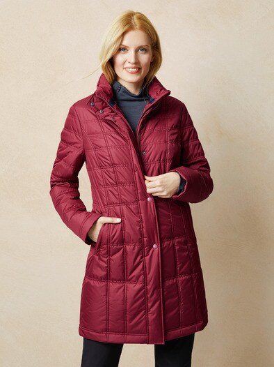 Klepper Stepp Langjacke Aquastop | Rot | Walbusch Klepper Aquastop Jacke | Rot | Avena