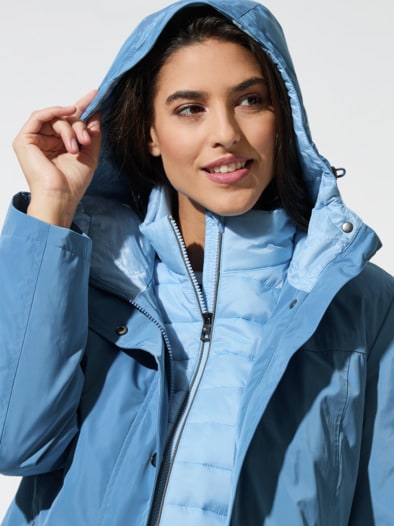 Aquastop Parka 3-in-1 horizontblau