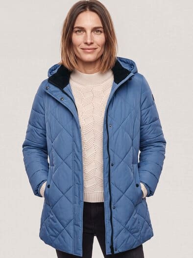 Wasserdichte Thermo Jacke Smokey Blue