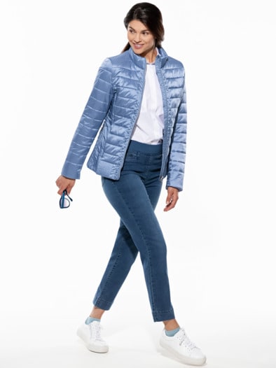 Leichtsteppjacke Komfort Jeansblau