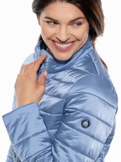 Leichtsteppjacke Komfort Jeansblau