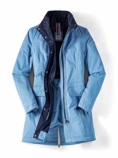 Aquastop Longparka Spring Jeansblau/Marin