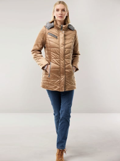 Aquastop Steppjacke Auszeit Toffee