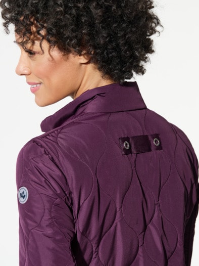 Leicht-Wendesteppjacke Cassis/Natur