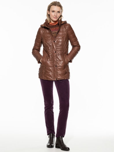 Lammnappa Steppjacke Caramel