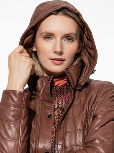 Lammnappa Steppjacke Caramel