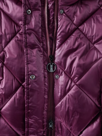 Thermojacke Rautenstepp Brombeere