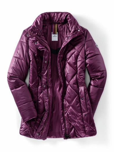 Thermojacke Rautenstepp Brombeere