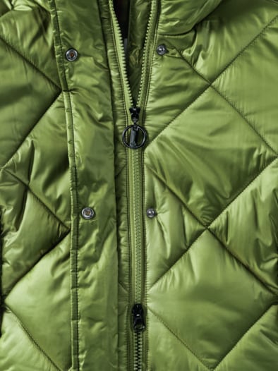 Thermojacke Rautenstepp Moosgrün