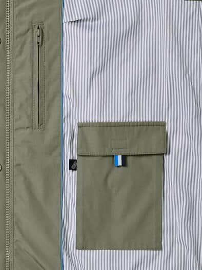 Blousonjacke Baumwollmix Khaki