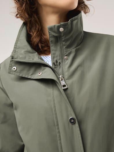 Blousonjacke Baumwollmix Khaki