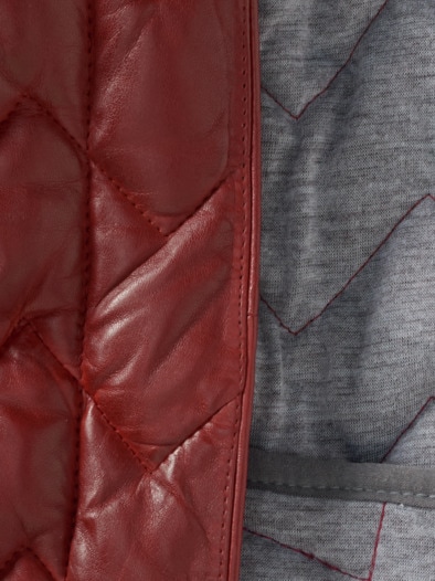 Lammnappa Jacke Sandwichstepp Chianti